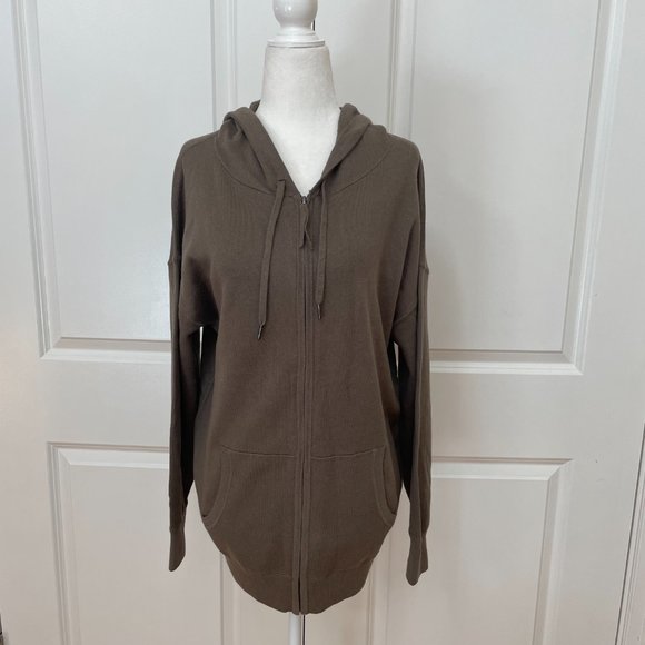 Chelsea Cashmere/Cotton  Zip Hoodie 360 CASHMERE NWOT - Picture 1 of 5